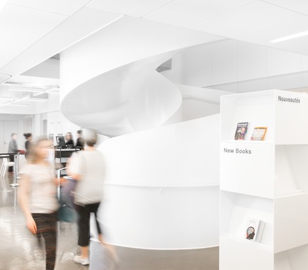 Dossier de presse | 721-06 - Communiqué de presse | La bibliothèque Saul-Bellow - Chevalier Morales - Architecture institutionnelle - Bibliothèque Saul-Bellow,&nbsp;Montréal, Canada - Crédit photo :  Chevalier Morales Architectes 