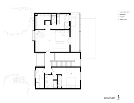 Dossier de presse | 1733-02 - Communiqué de presse | Noe Residence - Studio VARA - Architecture résidentielle -  Level 2 Plan - Crédit photo : Studio Vara