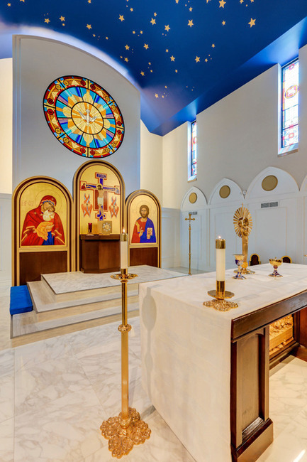 Press kit | 1845-01 - Press release | Ontario's top interior designers celebrated at the 2015 ARIDO Awards gala - Association of Registered Interior Designers of Ontario (ARIDO) - Commercial Interior Design - Saint Leo's Church - 2015 ARIDO Award of Merit - Photo credit: Craig A. Williams
