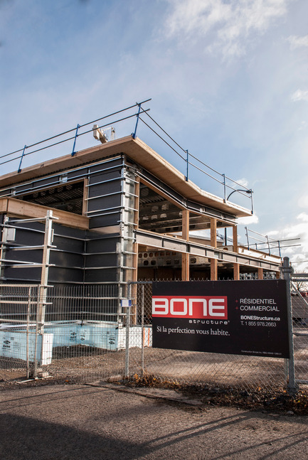 Press kit | 1110-01 - Press release | Brasseur de Montréal showcasesthe Bone Structure® construction system in Griffintown - BONE Structure | Simple Concept inc. - Commercial Architecture - Photo credit: BONE Structure