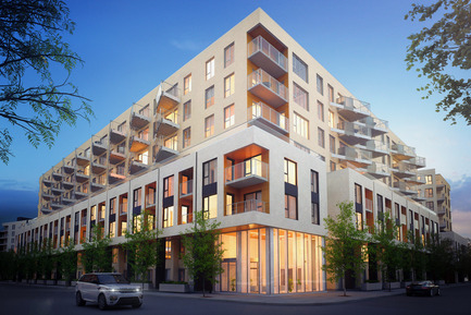 Press kit | 1867-01 - Press release | ARBORA takes root in Griffintown - LSR GesDev and Sotramont - Residential Architecture - Exterior view 1 - Photo credit: Lemay+CHA