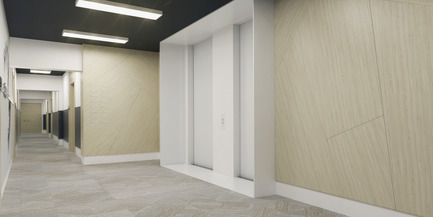 Press kit | 1867-01 - Press release | ARBORA takes root in Griffintown - LSR GesDev and Sotramont - Residential Architecture - Hallway 2 - Photo credit: Hùma Design