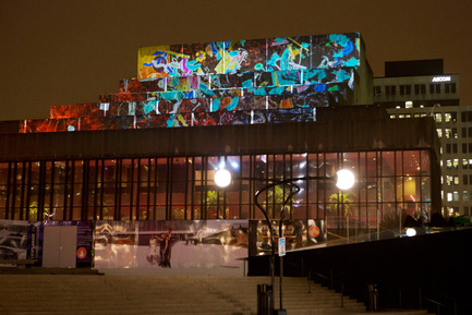 Press kit | 583-11 - Press release | The National Film Board of Canada and the Quartier des Spectacles Partnership join forces to produce two innovative international art projects designed for public spaces - Quartier des Spectacles Partnership & National Film Board of Canada - Event + Exhibition - Molysmocène, Michel de Broin - Photo credit: Martine Doyon