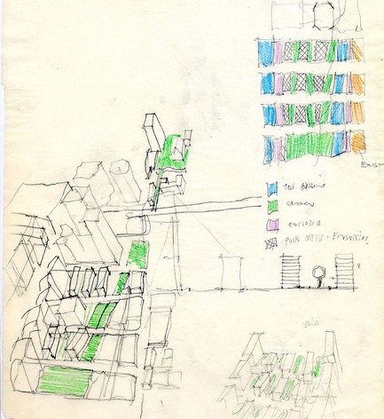 Dossier de presse | 763-15 - Communiqué de presse | L'exposition « Montréal jamais construit, 1990-2015 » + soirée « Perdants magnifiques» au Centre Phi - Maison de l'architecture du Québec - Évènement + Exposition - Place du Peuple Parking 3000 Autos, 1989.<br> - Crédit photo : Atelier Big City<br>
