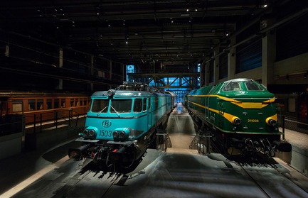 Press kit | 621-21 - Press release | Multisensory experience at the new Belgian railway museum Train World - Lightemotion - Lighting Design - Photo credit: Marie-Francoise Plissart