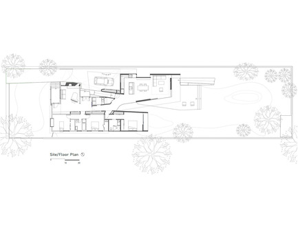Dossier de presse | 1891-01 - Communiqué de presse | Bal House - Terry & Terry Architecture - Architecture résidentielle - floor plan - Crédit photo : terry and terry architecture