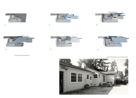 Dossier de presse | 1891-01 - Communiqué de presse | Bal House - Terry & Terry Architecture - Architecture résidentielle - above: phasing diagram, below: before image&nbsp; - Crédit photo : terry and terry architecture