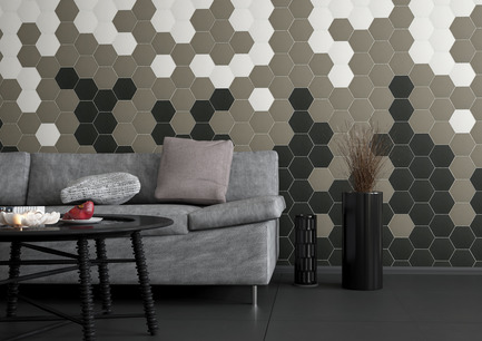 Press kit | 1606-02 - Press release | Twist! - Ceratec - Product - Twist by Ceratec - White, Grey &amp; Black - 5-1/2" - Sofa - Photo credit: Ceratec Inc.