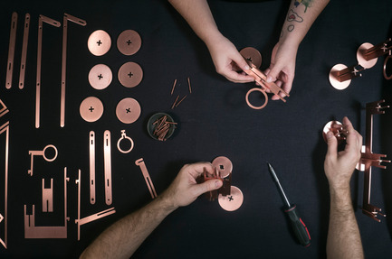 Press kit | 1097-04 - Press release | Launching Larose Guyon, object design studio - Larose Guyon - Product - Félix Guyon &amp; Audrée L. Larose, Workshop - Photo credit: Larose Guyon