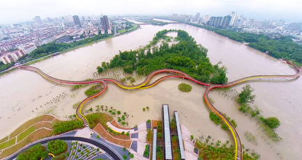 Press kit | 661-31 - Press release | The Interlace in Singapore: World Building of the Year 2015 - World Architecture Festival (WAF) - Competition - Yanweizhou Park, China, by Turenscape International, winner of the&nbsp;Landscape of the Year 2015&nbsp; - Photo credit: Turenscape International