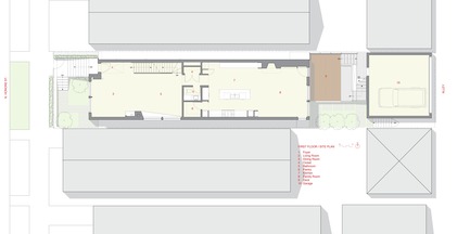 Press kit | 1900-01 - Press release | Bucktown Residence - Min|Day - Residential Architecture -  Plan 01 - Ground floor - Photo credit: Min|Day