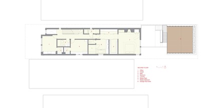 Press kit | 1900-01 - Press release | Bucktown Residence - Min|Day - Residential Architecture -  Plan 02 - Second floor - Photo credit: Min|Day