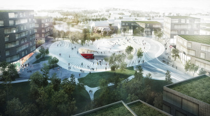 Dossier de presse | 1028-06 - Communiqué de presse | LEAF Awards 2015: winners announced - LEAF International - Concours -  Urban Design of the Year&nbsp;<br>Henning Larsen Architects and Tredje Natur<br>Project: Vinge Train Station - Crédit photo :   Arena International  