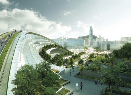 Dossier de presse | 1028-06 - Communiqué de presse | LEAF Awards 2015: winners announced - LEAF International - Concours -  Best Future Building of the Year – Under Construction<br>Andrew Bromberg of Aedas<br>Project: The West Kowloon Terminus under the Hong Kong Section of the Express Rail Link project  <br>  - Crédit photo :   Arena International  