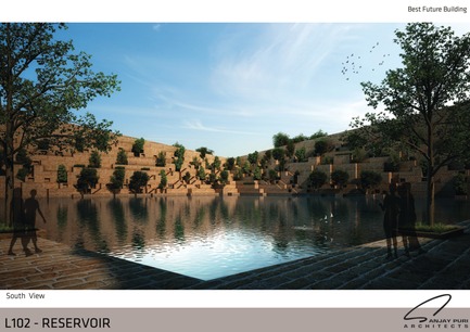 Dossier de presse | 1028-06 - Communiqué de presse | LEAF Awards 2015: winners announced - LEAF International - Concours -  Best Future Building of the Year – Drawing Board<br>Sanjay Puri Architects<br>Project: Reservoir<br><br>  - Crédit photo :   Arena International  