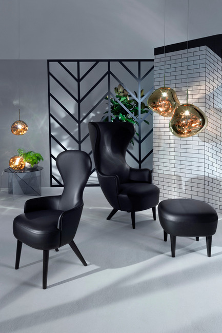 Press kit | 1176-08 - Press release | Toronto’s Interior Design Show Announces Powerhouse Speaker Lineup and 2016 Guest of Honour - Interior Design Show (IDS) - Event + Exhibition - Leather Wingback and Melt by Tom Dixon - Photo credit: IDS16