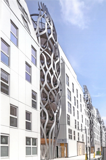 Dossier de presse | 898-07 - Communiqué de presse | Rive Seine _ Macro Lot A5 - Tetrarc - Architecture résidentielle - Balcon - Crédit photo :  Stéphane Chalmeau 