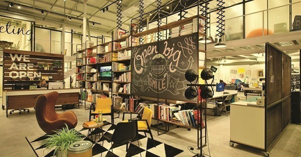 Dossier de presse | 1124-07 - Communiqué de presse | Winners Announced - World Interiors News - Design d’intérieur commercial -  WINNER - WORKSPACE INTERIORS LESS THAN 10,000 SQ. M<br>OPEN<br>by Studio Dan Troim, Israel<br>‘This is fun with some grown up sophistication brought on by the industrial elements’  - Crédit photo : Studio Dan Troim