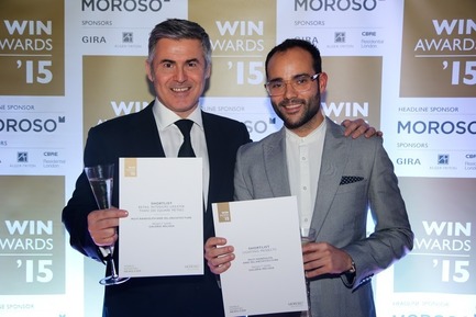 Dossier de presse | 1124-07 - Communiqué de presse | Winners Announced - World Interiors News - Design d’intérieur commercial - World Interiors News Awards Ceremony 2015&nbsp; - Crédit photo : Matt Chung / MattChungPhoto.com
