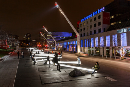 Press kit | 583-12 - Press release | Luminothérapie in the Quartier des spectacles - Quartier des spectacles Partnership - Urban Design -  Luminothérapie, Impulse, Place des Festivals  - Photo credit: Ulysse Lemerise / OSA
