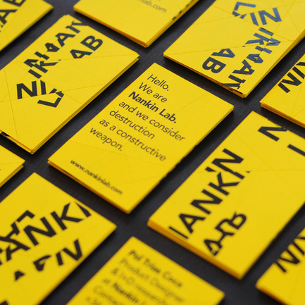 Press kit | 902-06 - Press release | International Call for Design Nominations - A' Design Award and Competition - Competition - Nankin Lab Corporate Design by&nbsp;Pau Garcia and Pol Trias - Photo credit: Designer Pau Alekumsalaam, Nankin Lab Cards