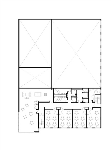 Dossier de presse | 1999-01 - Communiqué de presse | Team A receives AIA Chicago Distinguished Building Award for By The Hand Club For Kids - Team A - Architecture institutionnelle - Second Floor Plan - Crédit photo : TEAM A