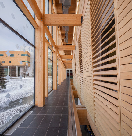 Press kit | 755-03 - Press release | Agrandissement du campus de Rouyn-Noranda de l'UQAT - Les architectes du Pavillon des Sciences (Consortium TRAME, CCM² + BGLA) - Institutional Architecture - Photo credit: Stéphane Groleau 