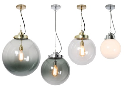 Press kit | 2023-01 - Press release | British lighting manufacturer Original BTC launches new collections for SS16 - Original BTC - Lighting Design -   Original BTC&nbsp; Globe pendants with anthracite, clear and opal glass&nbsp; <a href="http://www.originalbtc.com">www.originalbtc.com</a> +207 351 2130   - Photo credit: Original BTC