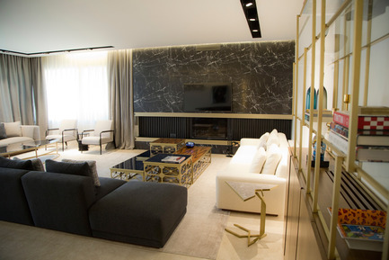 Press kit | 1540-02 - Press release | The Rebirth of a Living Space by ROHD - ROHD - Residential Interior Design - GENERAL VIEW OF FIRST LIVING - Photo credit: RUDY BOUCHEBEL