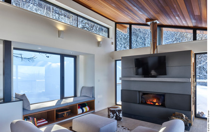 Dossier de presse | 2054-01 - Communiqué de presse | Chalet de ski laurentien - RobitailleCurtis - Architecture résidentielle - Crédit photo : Marc Cramer