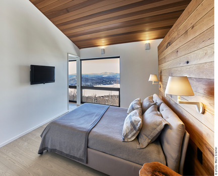 Dossier de presse | 2054-01 - Communiqué de presse | Chalet de ski laurentien - RobitailleCurtis - Architecture résidentielle - Crédit photo : Marc Cramer