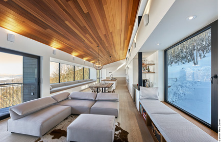 Dossier de presse | 2054-01 - Communiqué de presse | Chalet de ski laurentien - RobitailleCurtis - Architecture résidentielle - Crédit photo : Marc Cramer