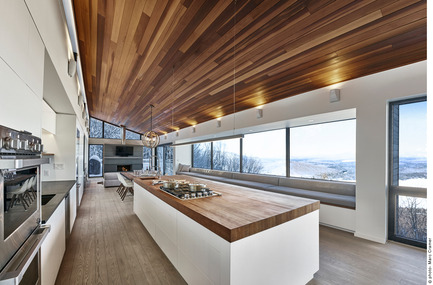 Dossier de presse | 2054-01 - Communiqué de presse | Chalet de ski laurentien - RobitailleCurtis - Architecture résidentielle - Crédit photo : Marc Cramer