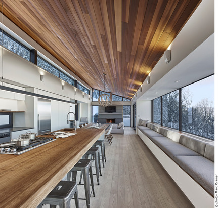Dossier de presse | 2054-01 - Communiqué de presse | Chalet de ski laurentien - RobitailleCurtis - Architecture résidentielle - Crédit photo : Marc Cramer
