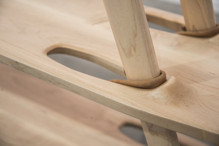 Press kit | 1604-06 - Press release | Design Days Dubai Completes It Fifth And Most Successful Edition To-Date - Design Days Dubai - Event + Exhibition - Close up of new shelving unit in hard white maple by KALO - Photo credit: Courtesy of KALO
