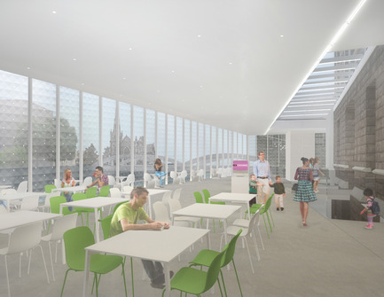 Press kit | 1070-02 - Press release | Old Post Office Idea Exchange - RDH Architects - Institutional Architecture - Rendered Interior View Looking North West&nbsp; - Photo credit: RDHA