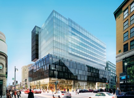 Dossier de presse | 1023-02 - Communiqué de presse | L’exposition biennale Le Montréal du futur® - édition 2016 - Le Montréal du futur - Immobilier - Tours Quartier des Spectacles au coin des rues Bleury et Ste-Catherine - Crédit photo : Canderel