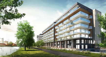 Dossier de presse | 1023-02 - Communiqué de presse | L’exposition biennale Le Montréal du futur® - édition 2016 - Le Montréal du futur - Immobilier - projet Les Bassins du Havre dans le nouveau quartier Griffintown juste au sud du centre-ville de Montréal - Crédit photo : Prével