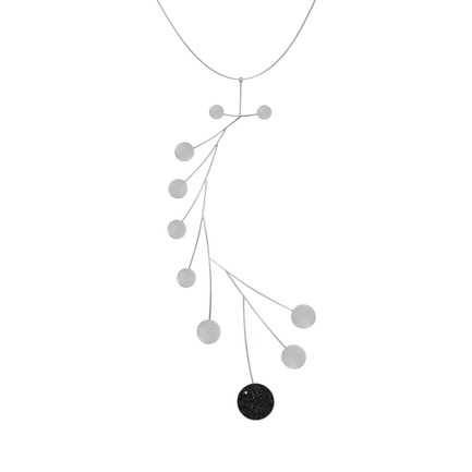 Press kit | 2063-01 - Press release | Stellar, a new concrete-and-diamond jewelry collection from Konzuk, launches at ICFF in New York in May 2016 - KONZUK - Product - Konzuk Stellar Collection:&nbsp;Arcturus, necklace - Photo credit: Jason Koroluk