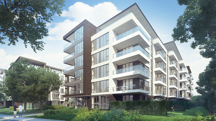 Dossier de presse | 2056-02 - Communiqué de presse | Pelletée de terre Castelnau Phase IV: une construction qui marque la fin d’un chapitre - DevMcGill - Évènement + Exposition - L'architecture contemporaine et raffinée de Castelnau Phase IV, une conception de la firme lemay+CHA. - Crédit photo : Sébastien Gaudard - Vizual3D