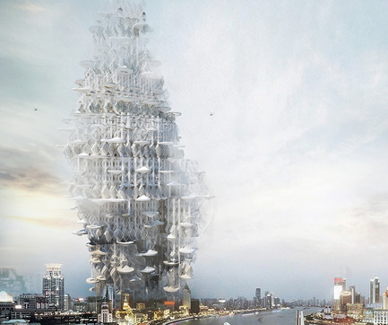 Press kit | 1127-05 - Press release | Winners 2016 Skyscraper Competition - eVolo Magazine - Competition - Osteon Cumulus - Photo credit: Layton Reid, Adrian Jimenez Escarfullery, Sakib Hasan, Bryan Ruiz, Milot Pivera