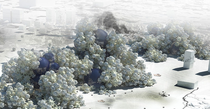 Press kit | 1127-05 - Press release | Winners 2016 Skyscraper Competition - eVolo Magazine - Competition - Land-Escape - Photo credit: Abolhassan Karimi, Amir Khosravi, Soudabeh Abbasi Azar, Shima Khoshpasand, Fatemeh Salehi Amiri, Maryam Nademi, Neshat Mirhadizadi