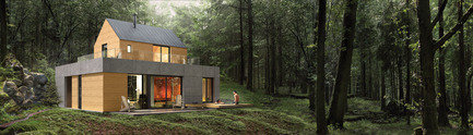 Dossier de presse | 1095-01 - Communiqué de presse | Fraternité-sur-Lac dévoile SPAHAUS - Fraternité-sur-Lac & YH2 - Architecture résidentielle - SPAHAUS - THE HOUSE - Crédit photo : YH2 Architecture