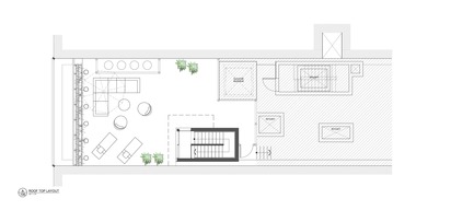 Dossier de presse | 865-16 - Communiqué de presse | 738 Broadway: la somptuosité en toute simplicité - Escobar Design by Lemay - Design d’intérieur résidentiel - Plan de la terrasse sur le toit - Crédit photo :  Escobar Design by Lemay 