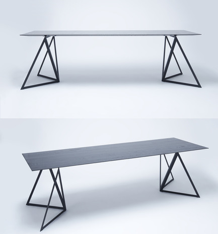 Press kit | 2034-01 - Press release | NEO/CRAFT set to open Berlin showroom following award-winning debut year - NEO/CRAFT - Product - Steel Stand Table by Sebastian Scherer for NEO/CRAFT - Photo credit: Tobias Wirth
