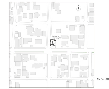 Press kit | 875-02 - Press release | The House for Contemporary Art / Award-winning project - Ryumei Fujiki + Yukiko Sato / F.A.D.S - Residential Architecture - Site Plan 1:800 - Photo credit: F.A.D.S