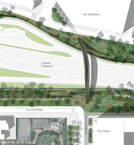 Press kit | 2042-02 - Press release | The Claude Bernard overpass - DVVD architecture, design and engineering agency - Landscape Architecture - Photo credit: &nbsp; DVVD