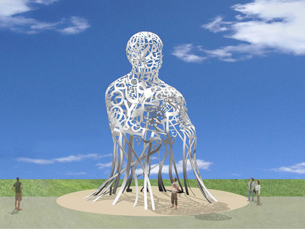 Press kit | 1478-01 - Press release | International artist Jaume Plensa creates a monumental artwork for Montréal - The City of Montréal’s Public Art Bureau - Art -  Source by Jaume Plensa&nbsp;- Montréal, Canada, Inauguration in September 2017&nbsp;  - Photo credit:          Courtesy of Jaume Plensa and Galerie Lelong (The images may not be altered, cropped or manipulated under any circumstance.)