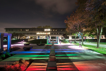 Press kit | 2124-01 - Press release | The Illuminating Engineering Society of British Columbia announces its ‘Vision Award’ winners for 2016 - IESBC - Lighting Design -  SFU’s Trottier Observatory and Science Courtyard  - Photo credit:  PWL PARTNERSHIP LANDSCAPE ARCHITECTS INC.<br> 