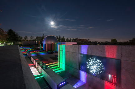 Press kit | 2124-01 - Press release | The Illuminating Engineering Society of British Columbia announces its ‘Vision Award’ winners for 2016 - IESBC - Lighting Design - SFU’s Trottier Observatory and Science Courtyard - Photo credit:  PWL PARTNERSHIP LANDSCAPE ARCHITECTS INC.<br> 